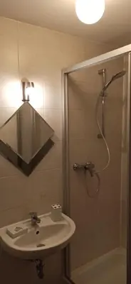 Ein Badezimmer in der Unterkunft Ferienwohnung 