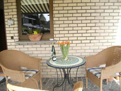 Ein Patio oder anderer Außenbereich in der Unterkunft Gästehaus Heidi