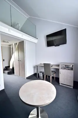 Küche/Küchenzeile in der Unterkunft GT3 Hotel