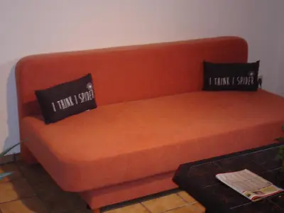 Ein Sitzbereich in der Unterkunft Ferienwohnung An der Loreley