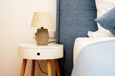 Ein Bett oder Betten in einem Zimmer der Unterkunft Tullius Die Rebmeisterei