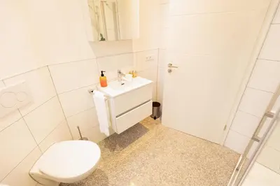 Ein Badezimmer in der Unterkunft Tullius Die Rebmeisterei