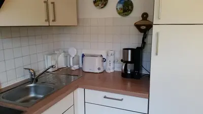Küche/Küchenzeile in der Unterkunft Haus Märtens