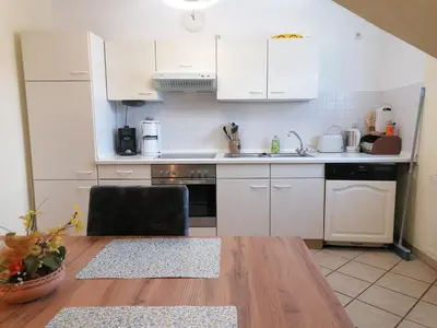 Küche/Küchenzeile in der Unterkunft Haus Märtens