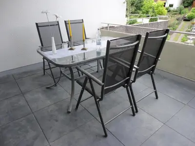Ein Balkon oder eine Terrasse in der Unterkunft Ferienwohnung Antel
