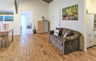 Ein Sitzbereich in der Unterkunft Holiday Home Gunderath With Fireplace I