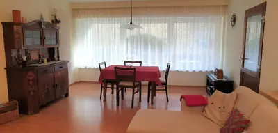 Ein Sitzbereich in der Unterkunft Ferienwohnung Späth