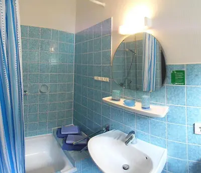 Ein Badezimmer in der Unterkunft Pension Bartz