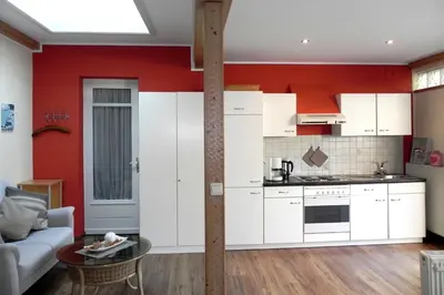Küche/Küchenzeile in der Unterkunft Ferienwohnung Tilli