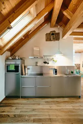 Küche/Küchenzeile in der Unterkunft Basalt-Loft