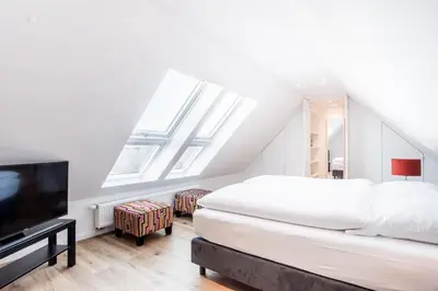 Ein Bett oder Betten in einem Zimmer der Unterkunft Ferienwohnungen Oliver92 Meuspath am Nürburgring
