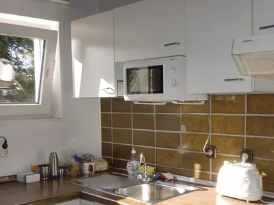 Küche/Küchenzeile in der Unterkunft Landhaus Waldlehne