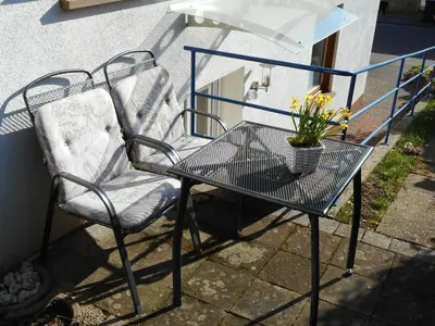 Ein Balkon oder eine Terrasse in der Unterkunft Ferienwohnung Emma