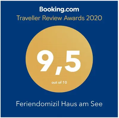 Ein Zertifikat, Auszeichnung, Logo oder anderes Dokument, das in der Unterkunft Feriendomizil Haus am See ausgestellt ist