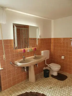 Ein Badezimmer in der Unterkunft Ferienhaus Naturblick