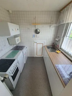 Küche/Küchenzeile in der Unterkunft Ferienwohnung zum Küppchen