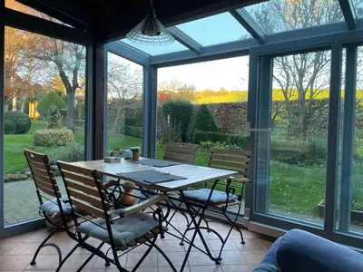 Ein Garten an der Unterkunft Haus Höppches