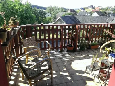 Ein Balkon oder eine Terrasse in der Unterkunft Ferienwohnungen Willrich - Ferienwohnung 2