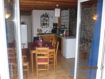 Küche/Küchenzeile in der Unterkunft Ferienwohnungen Willrich - Ferienwohnung 2