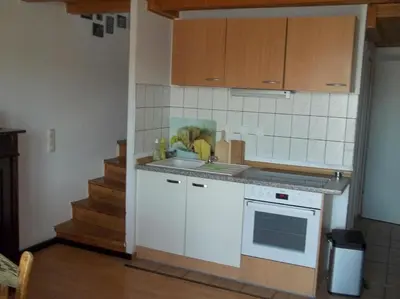 Küche/Küchenzeile in der Unterkunft Ferienwohnungen Willrich - Ferienwohnung 3