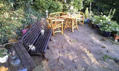 Ein Garten an der Unterkunft Ferienwohnungen Willrich - Ferienwohnung 1