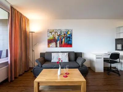 Ein Sitzbereich in der Unterkunft Apartment Sonnenblick - B905 by Interhome