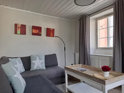 Ein Sitzbereich in der Unterkunft Ferienhaus N° 14