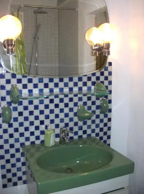 Ein Badezimmer in der Unterkunft Grünes Appartment Nürburgring
