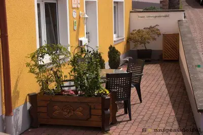 Ein Balkon oder eine Terrasse in der Unterkunft Sonnigesüdeifel