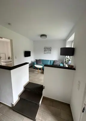 Küche/Küchenzeile in der Unterkunft Apartments am Moselufer