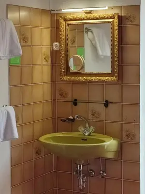 Ein Badezimmer in der Unterkunft Hotel-Restaurant Burg-Ramstein