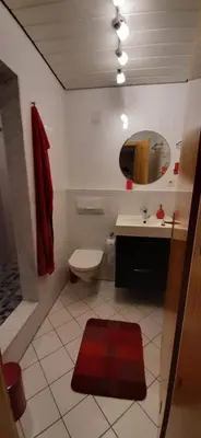 Ein Badezimmer in der Unterkunft Gästehaus Probst
