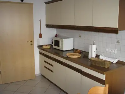 Küche/Küchenzeile in der Unterkunft Ferienwohnung Arnold