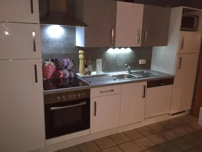 Küche/Küchenzeile in der Unterkunft Ferienhaus Sternenhimmel