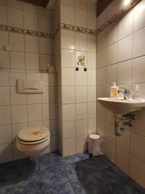 Ein Badezimmer in der Unterkunft Ferienhaus Schmitt