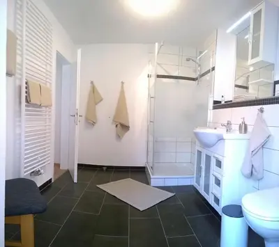 Küche/Küchenzeile in der Unterkunft Ferienwohnung Kylltal
