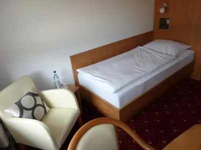 Ein Bett oder Betten in einem Zimmer der Unterkunft Haus Waldesruh