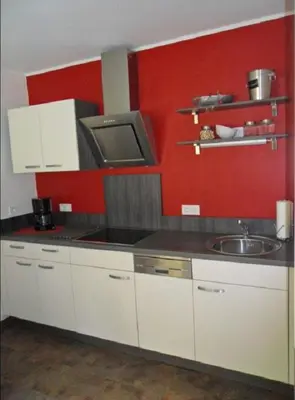Küche/Küchenzeile in der Unterkunft Ferienwohnung im Rosental