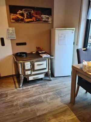 Küche/Küchenzeile in der Unterkunft Gästehaus Portugall