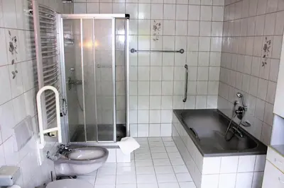 Ein Badezimmer in der Unterkunft Beilsteiner Gästehaus
