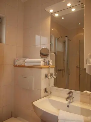Ein Badezimmer in der Unterkunft Hotel Garni Rheinpracht