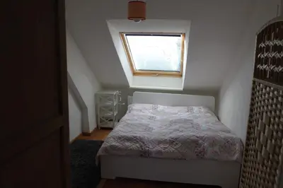 Ein Bett oder Betten in einem Zimmer der Unterkunft Heinfried