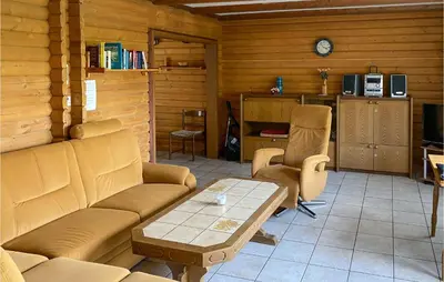 Ein Sitzbereich in der Unterkunft Ferienhaus 7 In Thalfang