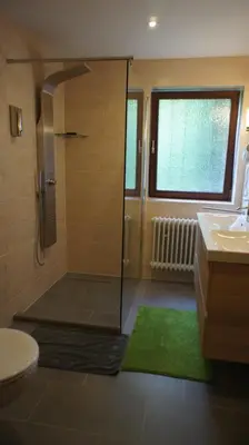 Ein Badezimmer in der Unterkunft Ferienhaus Dreilinge