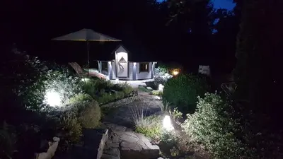 Ein Garten an der Unterkunft Ferienwohnung Brillant am Nationalpark Hunsrück-Hochwald