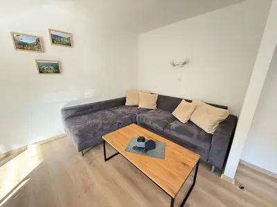 Ein Sitzbereich in der Unterkunft Ferienwohnung Haus Jose