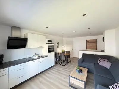 Küche/Küchenzeile in der Unterkunft Ferienwohnung Haus Jose