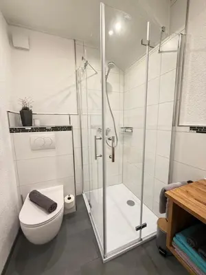 Ein Badezimmer in der Unterkunft Ferienwohnung Haus Jose