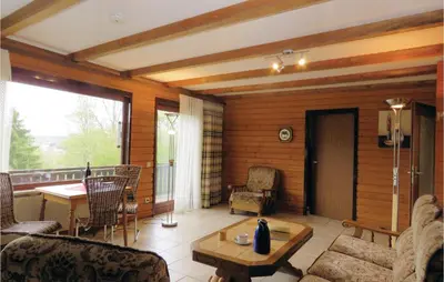 Ein Sitzbereich in der Unterkunft Ferienhaus 8 In Thalfang