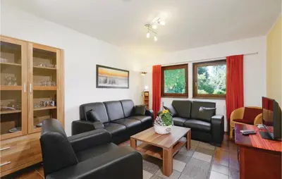 Ein Sitzbereich in der Unterkunft Ferienhaus 9 In Thalfang